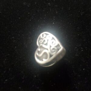ZABLE "Sis" Sister Heart Silver Bead Charm 925